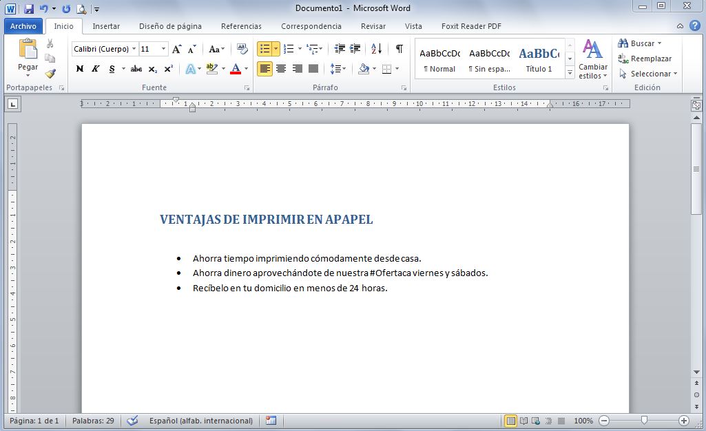 Cómo utilizar word para imprimir - Apapel - Copistería Online