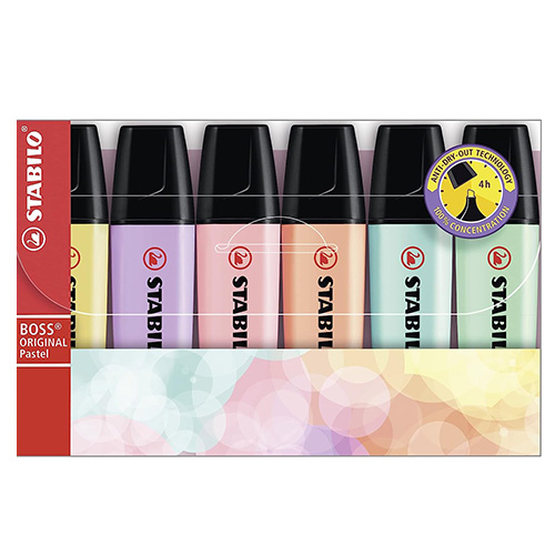 regalo STABILO BOSS Pastel x6 (70/6-2)