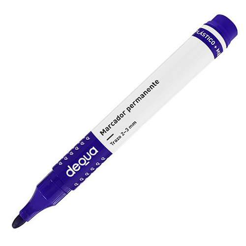 regalo Marcador permanente grueso Azul DEQUA
