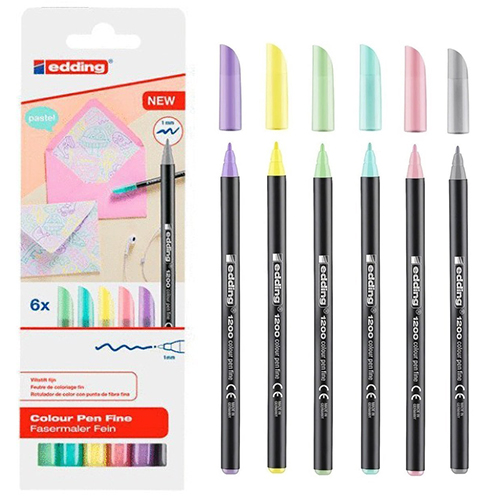 regalo Pack 6 Edding Pastel 1200