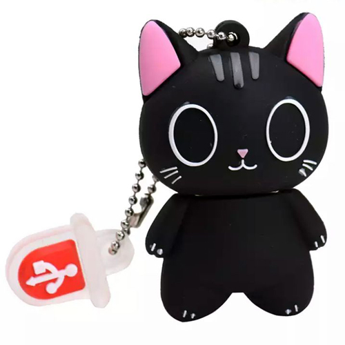 regalo Pendrive Gatito Negro 32Gb