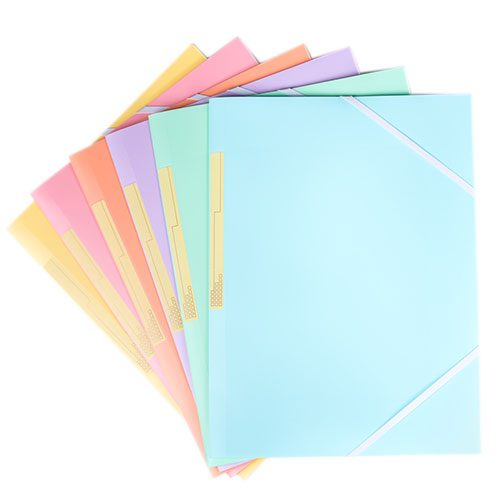 regalo Carpeta de Gomas PASTEL colores  Variados