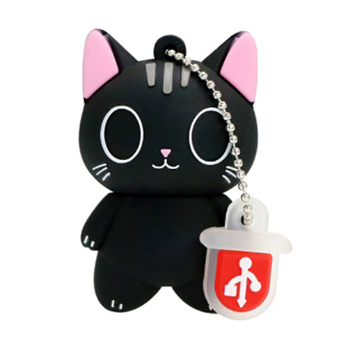 regalo Pendrive Gatito Negro 32Gb