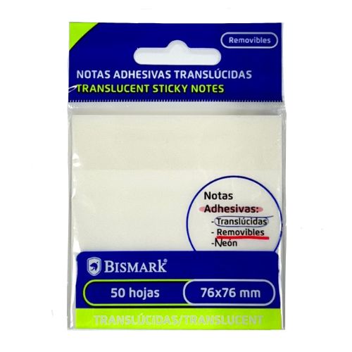 regalo Notas Adhesivas transparentes BLANCAS