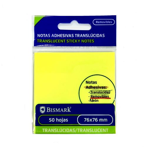 regalo Notas Adhesivas transparentes AMARILLOS