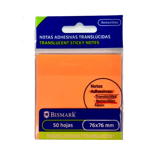 regalo Notas Adhesivas transparentes NARANJAS