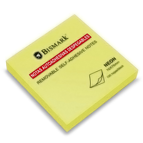 regalo Notas autoadhesivas AMARILLO FLÚOR BISMARK